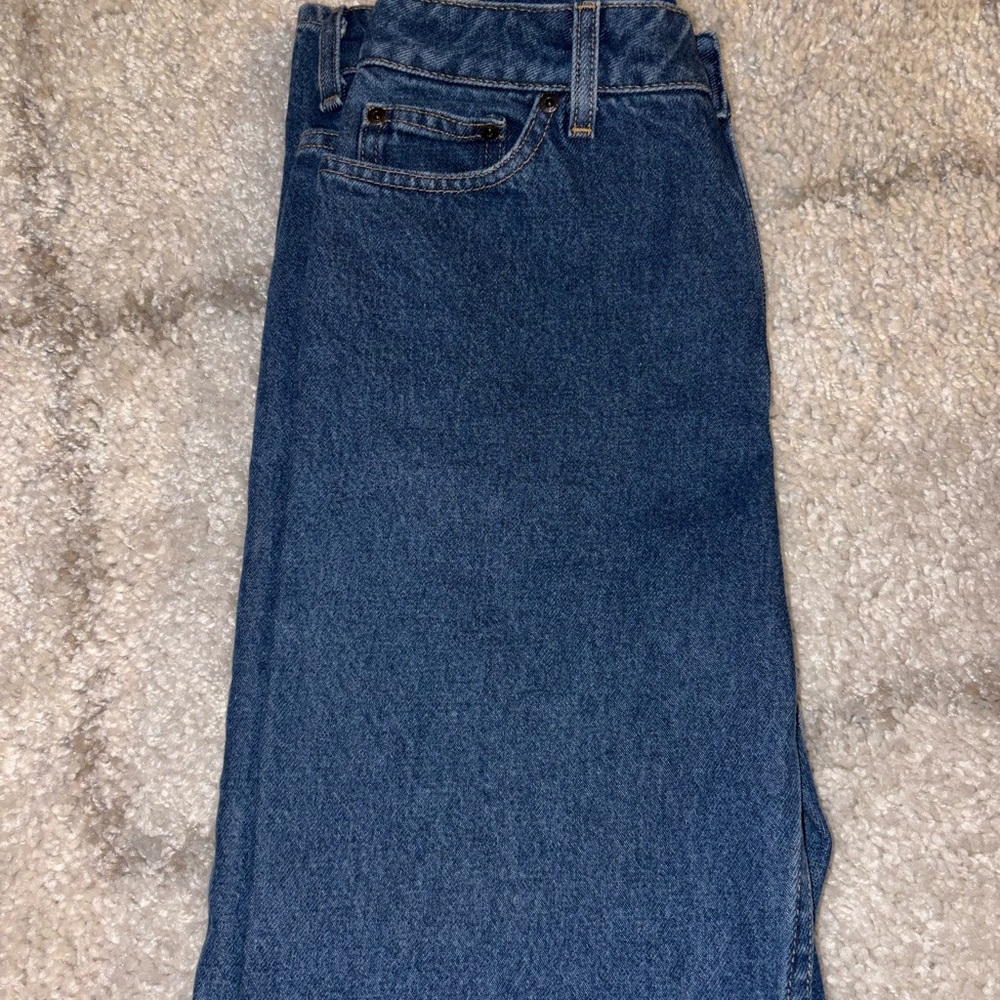 L.L. Bean Women's Straight Leg Jeans in Deep Blue
